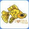 Схема вышивания крестом - Золотая рыбка