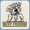 Схема вышивания крестом - Собака лучший друг
