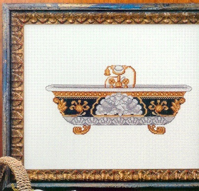 Схема вышивания крестом - Ванна