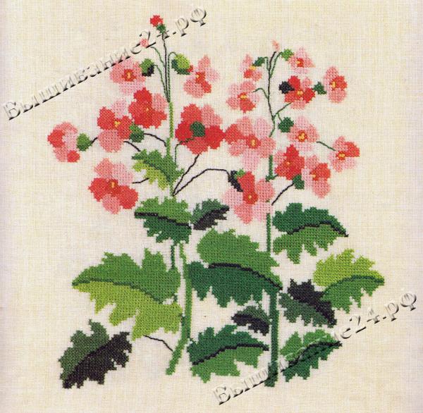 Схема вышивки «Китай, восток цветы, птицы» (№) - Вышивка крестом