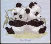 Схема вышивания крестом - Детеныши панды