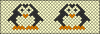 Схема плетения фенечки пингвинчики