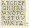 Схема вышивания крестом - Английские буквы