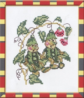 Схема вышивания крестом - Крошки-горошки