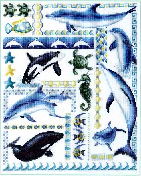 Набор для вышивки крестом - Dimensions - 03830 The Dolphins Domain (Царство дельфинов)