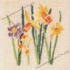 Схема вышивания крестом - Нарцисс, цветы